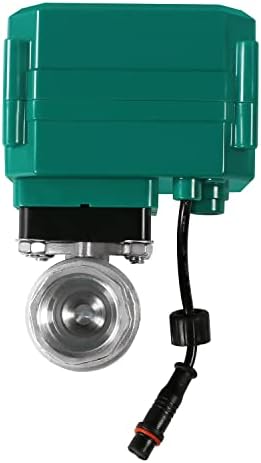 U.S. Solid 3/4" Smart Motorized Ball Valve - Remote App Mobile Control NSF Certified 304SS Electrical Ball Valve with Manual Switch, 5V DC USB Connection - Image 3