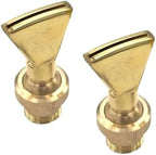 2pc Adjustable Brass Fan-Shaped Fountain Nozzle - 1/2", 3/4", 1", 1.5", 2" Threaded Interface for Garden Water Features(1.5 inch female) by Unknown