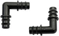 Industrial Horticultural Pipe Hose Connector 1/2 Inch 90 Angle Bend Barb Connector Garden Micro Irrigation Water Connectors Drip Irrigation Fittings 100 Pcs (Color : Black, Diameter : 1/2'') by Unknown