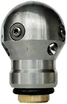 High Pressure Sewer Jetter Ball Nozzle - Stainless Steel 3/8" Threaded Cleaning Tool for Pipe Maintenance(3/8 Female 40LPM) by Unknown