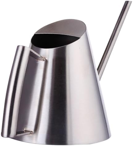 Stainless Steel Watering Can Silver Garden 1500ml Long Spout by OSALADI