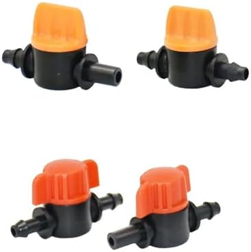 15-100pcs 1/4 Inch 4mm Barb Tap Hose Connector Valve 4/7mm Mini Garden Drip Irrigation System Pvc Fittings(C - 100pcs) - Image 5