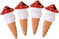 Ceramic Plant Watering Spikes 4 Piece Automatic Moisture Control Red by SEWOART