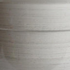 Garden Elements Indoor/Outdoor Glazed Brushed Happy Plastic Planter, Large, Cream, 15" - Image 2
