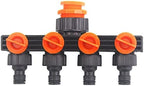 4 Way Hose Splitters, Automatic Watering Water Pipe Linker Garden Water Irrigation Tool, 4 Way Hose Splitter Watering Accessories by Unknown