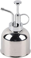 Stainless Steel Hand Pressing Watering Can, Plant Sprayer Mister, Watering Pot for Indoor Garden Plants by Unknown