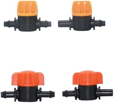 15-100pcs 1/4 Inch 4mm Barb Tap Hose Connector Valve 4/7mm Mini Garden Drip Irrigation System Pvc Fittings(C - 100pcs) - Image 4
