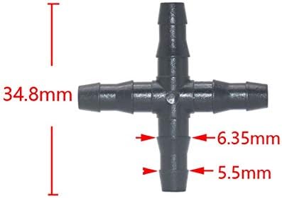 Spray Water Connection 500 Pieces of 3/5 Mm 4/7 Mm Garden Hose Tee Connector 1/8 1/4 Inch Tee Barb Water Connector Reducer Water Divider for Drip Irrigation System - Image 4