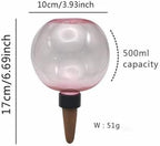 Komorebi Large Plant Watering Ball 17.6 oz- Top-Fill-Self Water Planter Indoor/Outdoor Plastic Slow-Release Water Ball Terracotta for Plants (4, Pink) - Image 3
