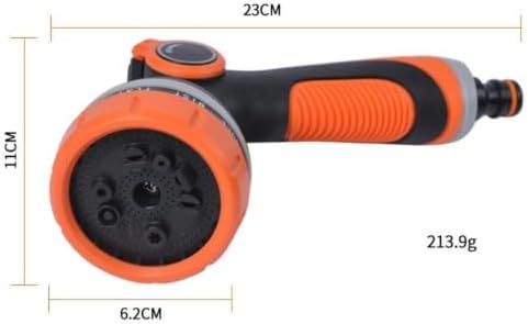 10 Function Garden Hose Nozzle, ABS TPR Thumb Control Spray Gun - Image 7