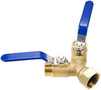 Heavy Duty Brass Hose Splitter, 2 Way Faucet Adapter - Image 5