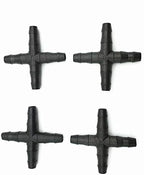 Hose Connector Adapter 200 Pcs Cross Straight For 4/7 Mm Hose 1/4 'barb Barbed Connector Cross Tee Threaded Garden Lawn Trees Greenhouse Irrigation (Diameter : 1/4'') - Image 4