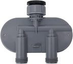 2-Outlet Garden Water Timer, Automatic Hose Faucet Irrigation Controller with Independent Ball Valves, Digital Watering System for Lawn and Garden, Blue - Image 5