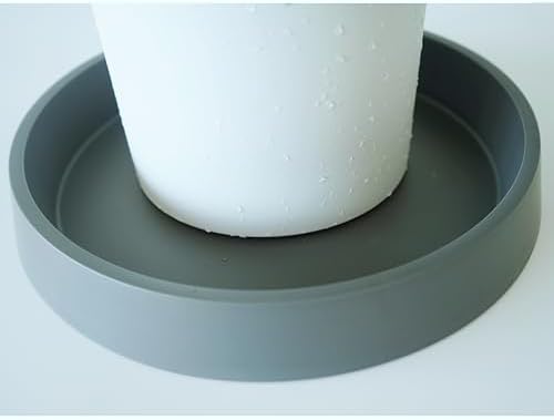 Plant Saucer Tray for Ceramic Plastic Pots, 18 inch Plant Saucers for Indoors, Pot Saucers Trays, Bird Bath Bowls, Flower Planter Water Drip Trays for Pots Base (18", Gray) - Image 6