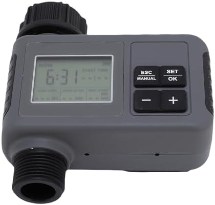 Automatic Watering Timer with Large LCD Display, Programmable Irrigation Controller for Garden Hose, Drip System & Lawn Sprinkler, Fits 3/4-1/2 Inch Faucet - Image 2
