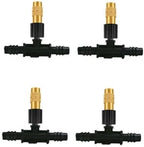 Adjustable Brass Atomizing Nozzle with Drip Connector, Micro Spray Drip Emitter, Adjustable Sprinkler Drip Sprayer Kit 20pc Copper Nozzle+8/11 tee by Unknown