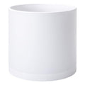D'vine Dev Plastic Planter Pot with Saucer, 14 in, White, 74-X-A-4 by DvineDevPlanterPotsandStand