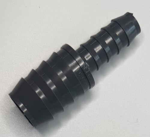 Eight Pack - 1 x 1/2 Insert Reducer Coupling Poly PVC Fitting Used for Waterlines, Plumbing Repair, and Irrigation - 1 Insert x 1/2 Insert Reducing Coupling by Unknown