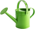 Green Metal Watering Can, 1.5L for Kids Comfort Handle by Finderomend-FindYourLife