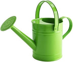 Green Metal Watering Can, 1.5L for Kids Comfort Handle by Finderomend-FindYourLife