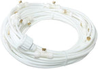 Misting Cooling System,(6-18M) Misting Line + Brass Mist Nozzles + Outdoor Mister for Patio Garden Greenhouse Trampoline for waterpark (18M,White) by Drincoshow