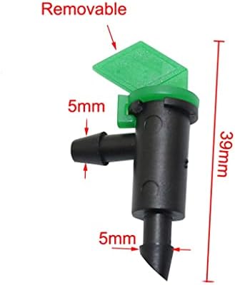 200pcs Flag Dripper 1/4" Barbed Steady Flow Micro Drip Irrigation Emitter, for Garden Bonsai Plants Flower Watering Dripper (Color : 4L) - Image 2