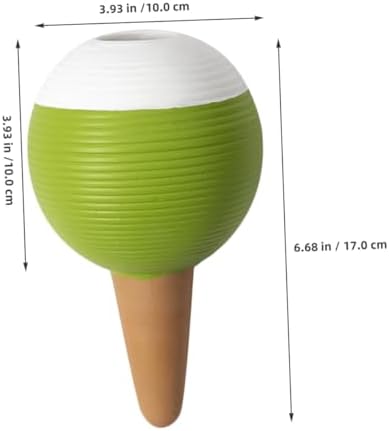 Self Watering Spikes 4pcs Red Soil Globe Plant Waterers - Image 2