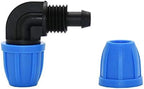20pcs 3/8" Garden Hose Connector Knee Drip Irrigation Pipe Fitting Lock Nut 8/11 Elbow Barb 90 Degrees Hose Repair Adapter - Image 4