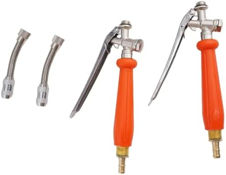 All Metal 29 Inch Sprayer Wand with Locking Handle, Stainless Steel Hose End Sprayers with 2 Brass Barbs for 3/8 and 1/4 Inch Hoses, Adjustable Mist to Stream Nozzles for Garden Irrigation(2set) - Image 7