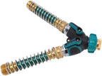Jiawu Heavy Duty 2 Way Garden Hose Splitter Brass Connector Y Splitter for Car Washing and Outdoor Cleaning 3/4 Inch - Image 3