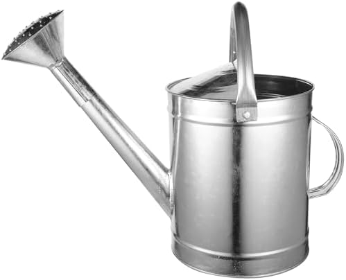 Metal Watering Can for Indoor and Outdoor Plants 5l with Fixed Handle and Spray Head Suitable for Houseplants and Garden Flowers Style by Anneome