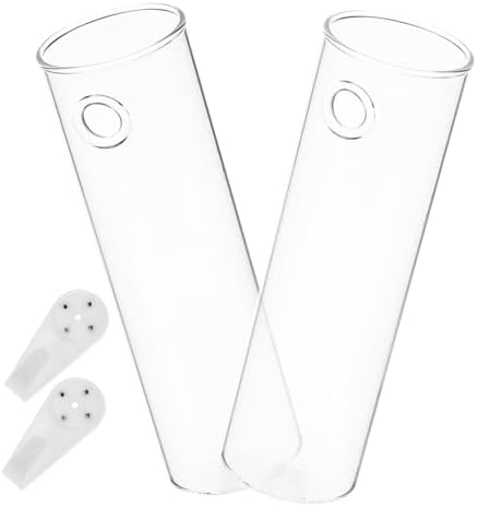 Toyvian 8pcs Glass Wall Hanging Vases for Flowers Minimalistic Hydroponic Plant Holders for Home Decor for Bouquets and Cuttings Elegant Design - Image 6