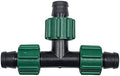 10-Pack - USA MADE - PREMIUM Drip Tape Irrigation Tubing 3 Way Tee (5/8" or .625" - .645") Universal Perma-Loc Connector Barbed Locking Fitting - Fits All Brands 16mm Drip Tape AG Tubing by OneStopOutdoor