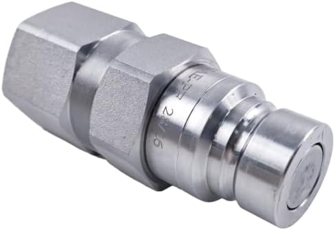 FridayParts Hydraulic Male Flat Face Coupler AT312470 Compatible for John Deere 110 240 250 260 270 315 317 320 325 328 332 410G 310G 320D 318D 310SG (Male Flat Face Coupler) - Image 5