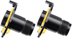 2Pcs Hose Reel Inlet Connectors with Yellow Retainer Clip Part - Image 7