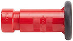 1" Plastic Red Fire Nozzle (NPSH) with Durable Rubber Bumper - Image 3