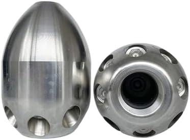 Stainless Steel Sewer Jetter Nozzle, 1" Female, Front 1 Back 8 - Image 4
