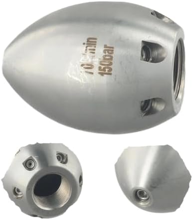 Multi Port Drain Jet Nozzle, Stainless Steel, 1 Front 6/8 Rear by Unknown