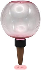 4 Pcs Self Watering Globes for Indoor Plants, 16.9 fl oz Pink Ceramic Plant Waterer, Bubble Shaped Houseplant Irrigation System, 6.69 x 3.93 in for Potted Succulents, Flowering Plants - Image 5