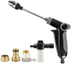 Jet Nozzle Pressure Washer-Turn Any Hose Into High-Pressure Water Cleaning Jet,Rotating Nozzle with 3 Spray Modes and Can Control The Flow of Water for garden hose,Patio, Car (Three-Metal Connectors) by Unknown