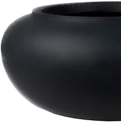 The HC Companies 21 Inch Garden Hose Pot - Durable Lightweight Plastic Decorative Hose Pot for Yard, 100-Foot Capacity Hose Storage, Black - Image 6