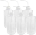 500ml Safety Wash Bottle 6pcs LDPE Squeeze Bottle with Cuttable Spout for Labware Cleaning by Unknown