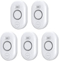 Water Leak Detector Sensor Alarm: Water Flooding Monitor for Home Adjustable Wet Moisture Alert Smart Sink Overflow Monitoring Pipe Leakage Drip Detection Warning for Basement Floor (5*Sensor) by METAK