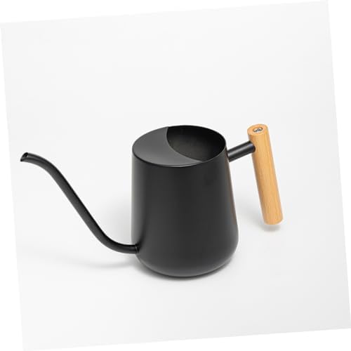 Stainless Steel Watering Can 1000ml Black with Long Spout - Image 4