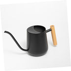 Stainless Steel Watering Can 1000ml Black with Long Spout - Image 4