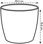 elho Brussels Round 20cm Flower Pot - Mild Terra - Image 4