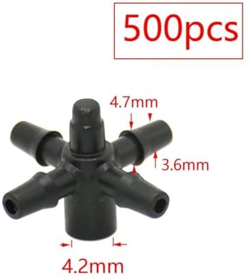 Garden Supplies 2L 4L 8L Pressure Compensating Dripper 2/4-way Arrow Dropper Connector Cross Water Splitter for Arrow Drip System Emitter Nozzle(Q) - Image 3
