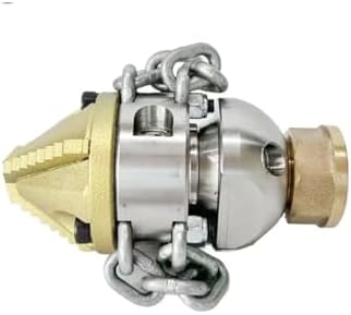 1/2" High Pressure Diamond Chain Rotating Nozzle 70L for Sewer - Image 4