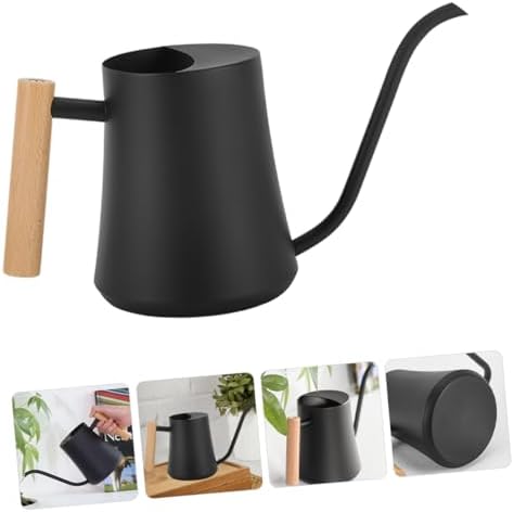 Retro Stainless Steel Watering Can with Wooden Handle for Plants - Image 7
