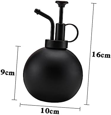 500ml Stainless Steel Watering Can for Plants and Flowers, Black - Image 2